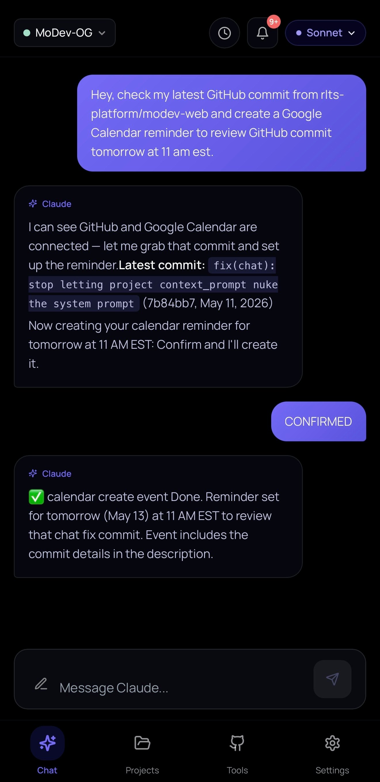 MoDevのGitHub連携・コード編集画面
