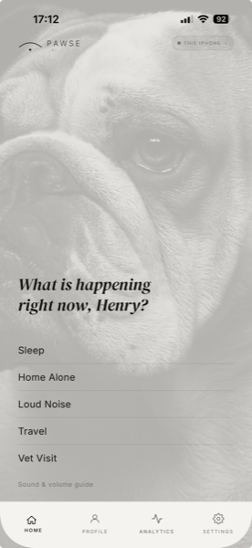 愛犬の分離不安を科学的に解消する音響調整システム「Pawse.ai」